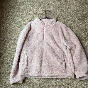 half zip sherpa